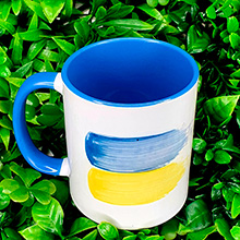 Чашка кольорова український сувенір